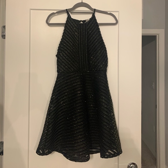 Sienna Sky Medium black dress with gold accents - Picture 2 of 5